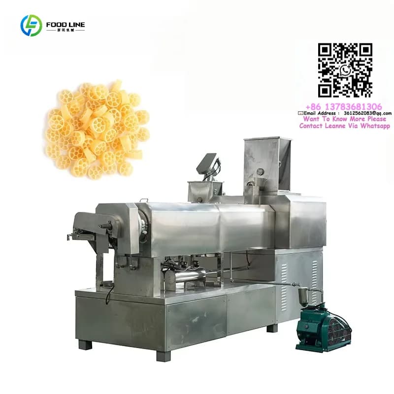 Customized Pasta Macaroni Processing Line Short Cut Noodle Making Machine For Food Factory