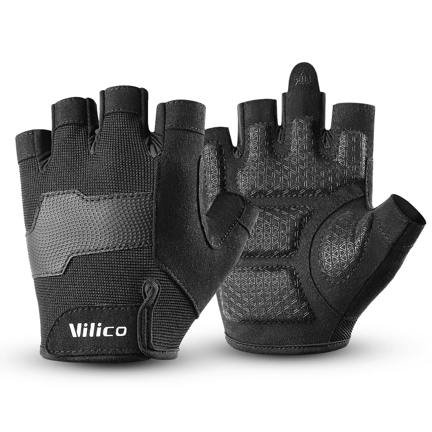 1 pair of half finger cycling gloves, high dexterity work gloves for men and women, excellent grip for multipurpose use