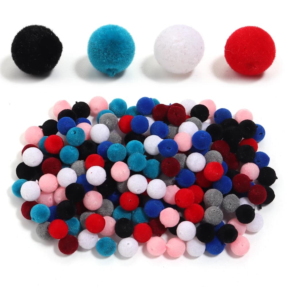 100 Pz/lotto Perline In Resina 8/10mm Rotonda Colorata Velluto Allentato Distanziatori Perline per la Produzione di Gioielli Fatti A Mano Accessori FAI DA TE All'ingrosso