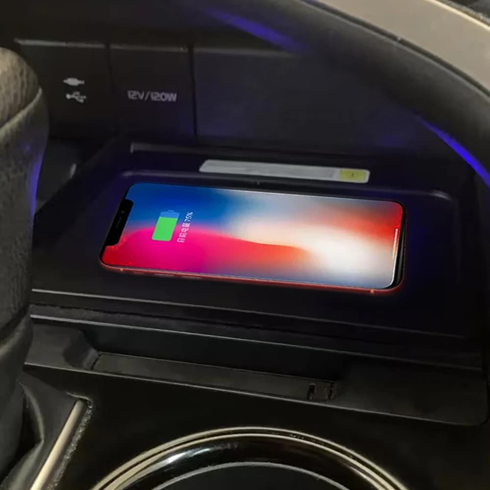 Central console wireless charger for Toyota Camry 2018 2019 2020 phone support with fast charging pad car accessories