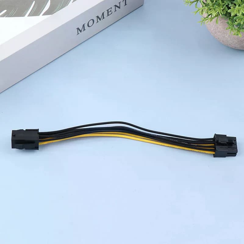 Cavo di prolunga da 6 pin a 8 pin con convertitore di alimentazione Pci-e per scheda video, adattatore di alimentazione per cavo adattatore grafico