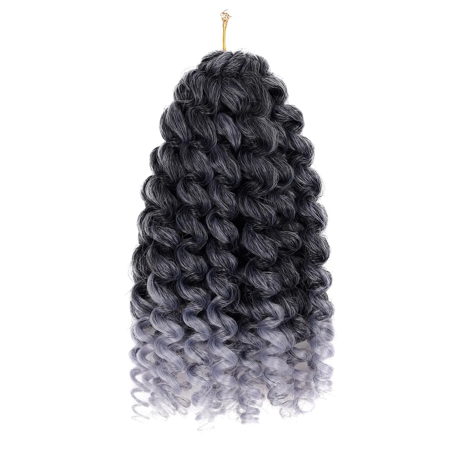 Crochet Hair 20 Strands 8 Inch Wand Curl Peanut Buckle Hand Hook Synthetic Hair Extensions for Black Women