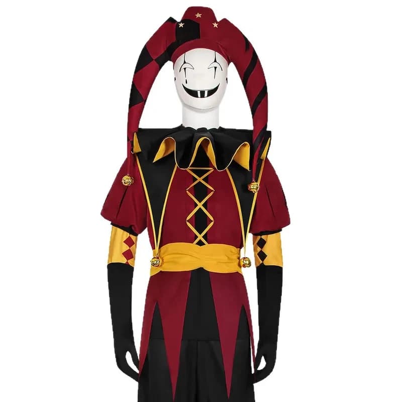 w;3'c\6,b'Anime The Freak Circus Costume Red Set Halloween Carnival Cosplay Harlequin Clown Outf7;m/8\f;