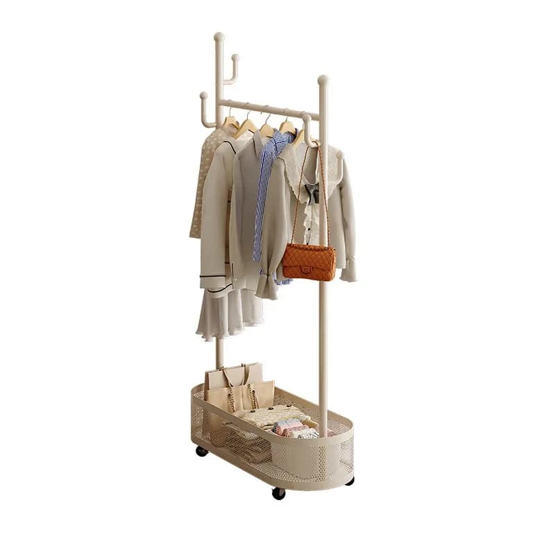 Floor racks for bedroom, small hangers furniture for bedside table, for the room of the house, does not occupy the clothes rack