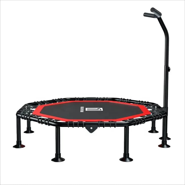 Trampoline with adjustable handlebar Fitness Bungee Rebounder Jumping Cardio Trainer Gym equipment for adults Children 2025
