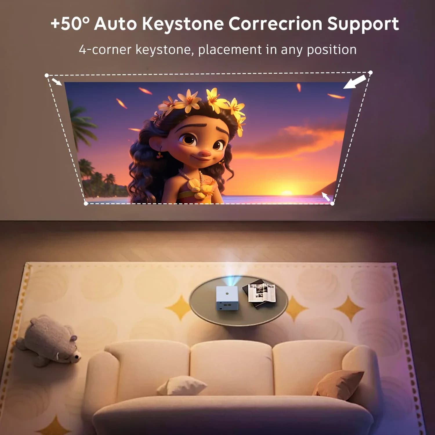 Home Theater portatile Potente proiettore Smart TV Full HD 1080P Video WIFI Wireless per telefono Mini Proiettore