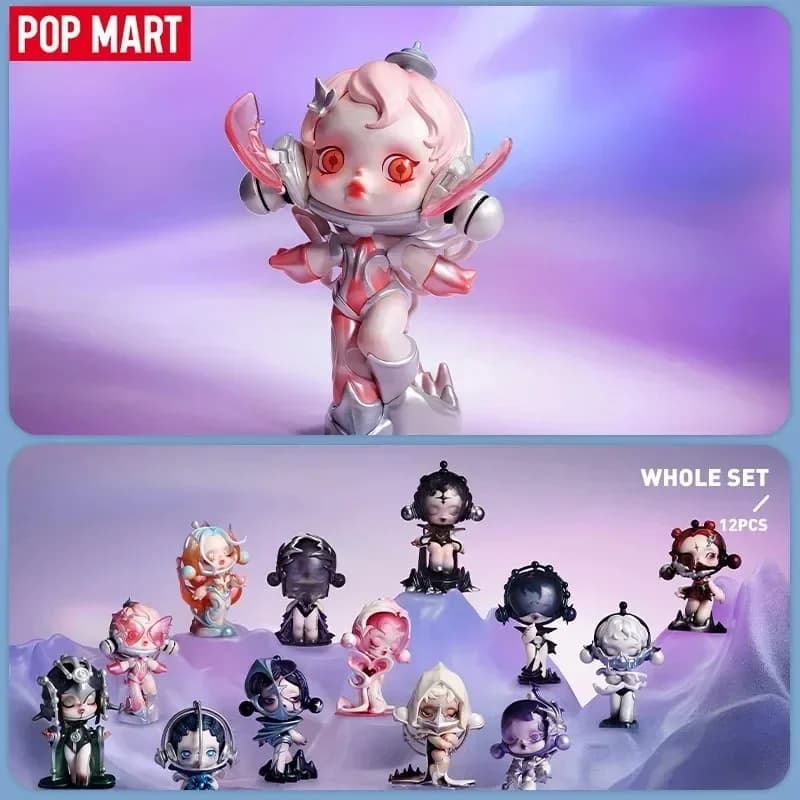 POP MART SKULLPANDA The Sound Series Cute Anime Figure Blind Box Mistero Ornamenti per il desktop Regalo per ragazze