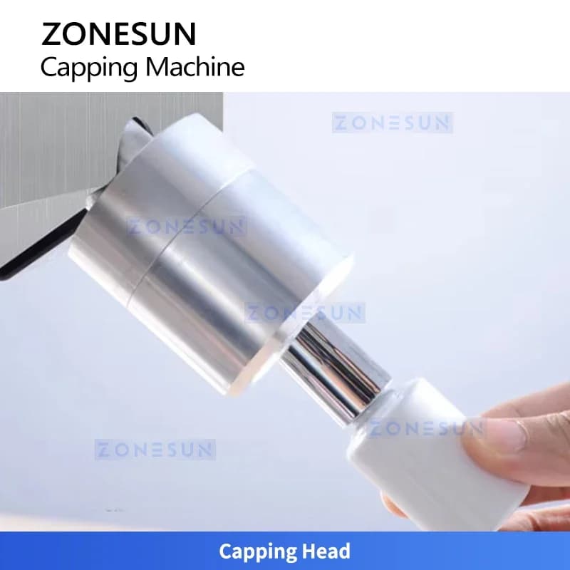 ZONESUN ZS-XG11 Macchina Compatta per Tappatura Bottiglie di Smalto, Sigillatrice per Prodotti di Bellezza