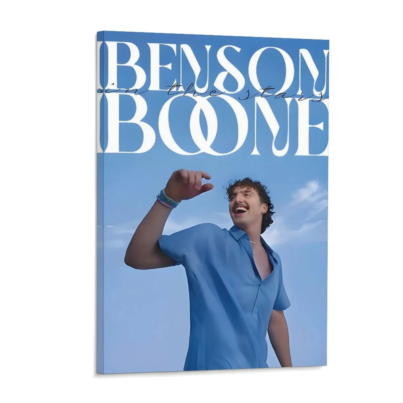Benson Boone In The Stars Music Poster Aesthetic Canvas Wall Art Posters Painting Decoration for Home Bedroom Dorm Bathroom Decor Gift