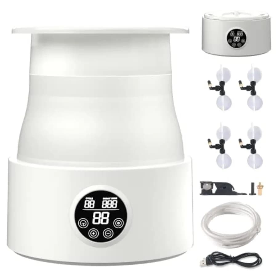 Umidificatore Automatico Pieghevole da 5L per Rettili con Timer e Sistema Nebulizzatore con Ugelli Regolabili a 360° per Lucertole, Serpenti e Anfibi