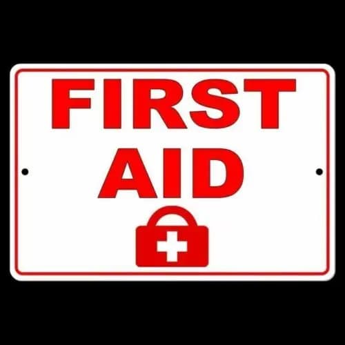 Segnale del Kit di pronto soccorso avviso di emergenza in metallo per medicinali SW017