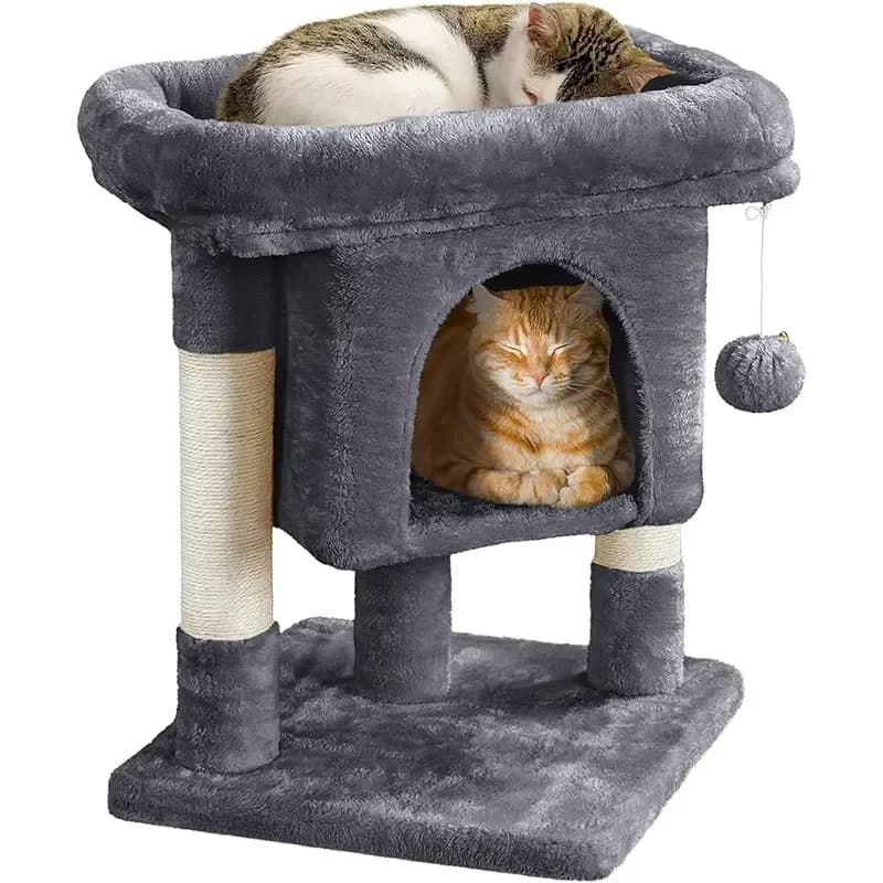 Sisal Column Multilevel Jumping Platform Durable Wear Resistant Grinding Claw Interactive Relaxation Training Pet Cat Trees