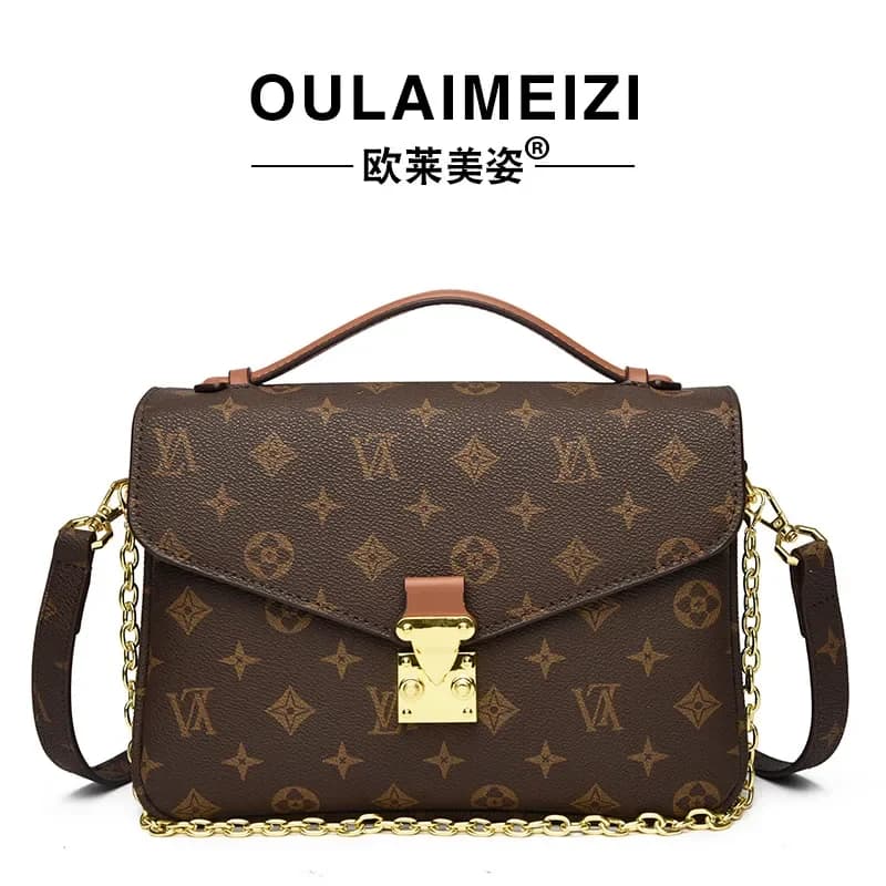 Nuova Borsa a Tracolla OULAIMEIZI Stile Vintage di Lusso per Donne, Piccola Borsa Quadrata con Lettera K