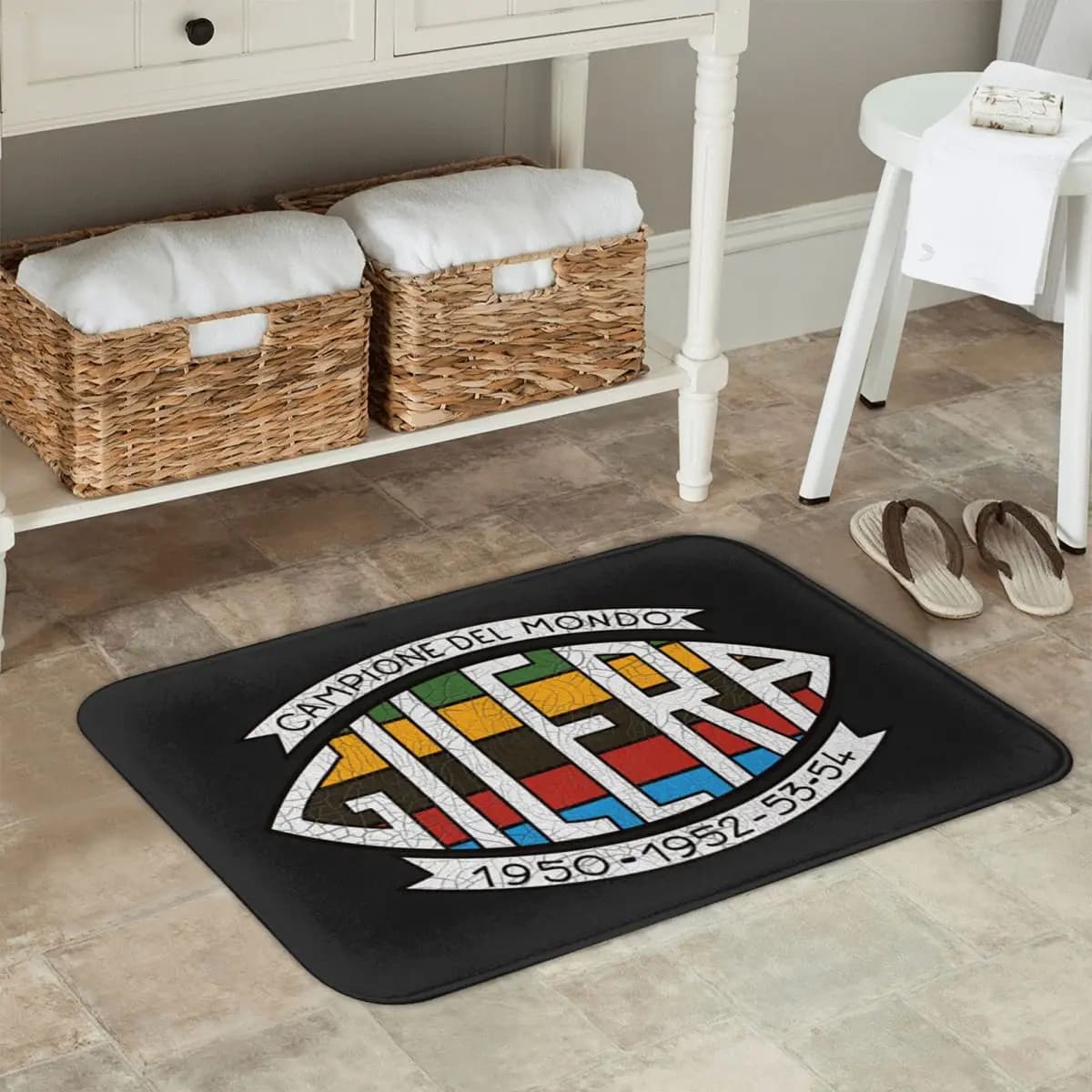 Legendary Italian Motorcycle World MotorManiac Doormat Kitchen Entrance Home Floor Mat Non-slip Carpet Rug for Footpad Mats