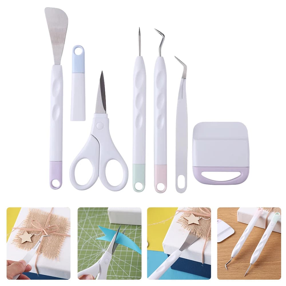 6pcs/set Craft Vinyl Weeding Tools Set For Cricut Maker Silhouettes Hand Tools Scrapbook DIY Silhouette Relief Carving Tool Kit