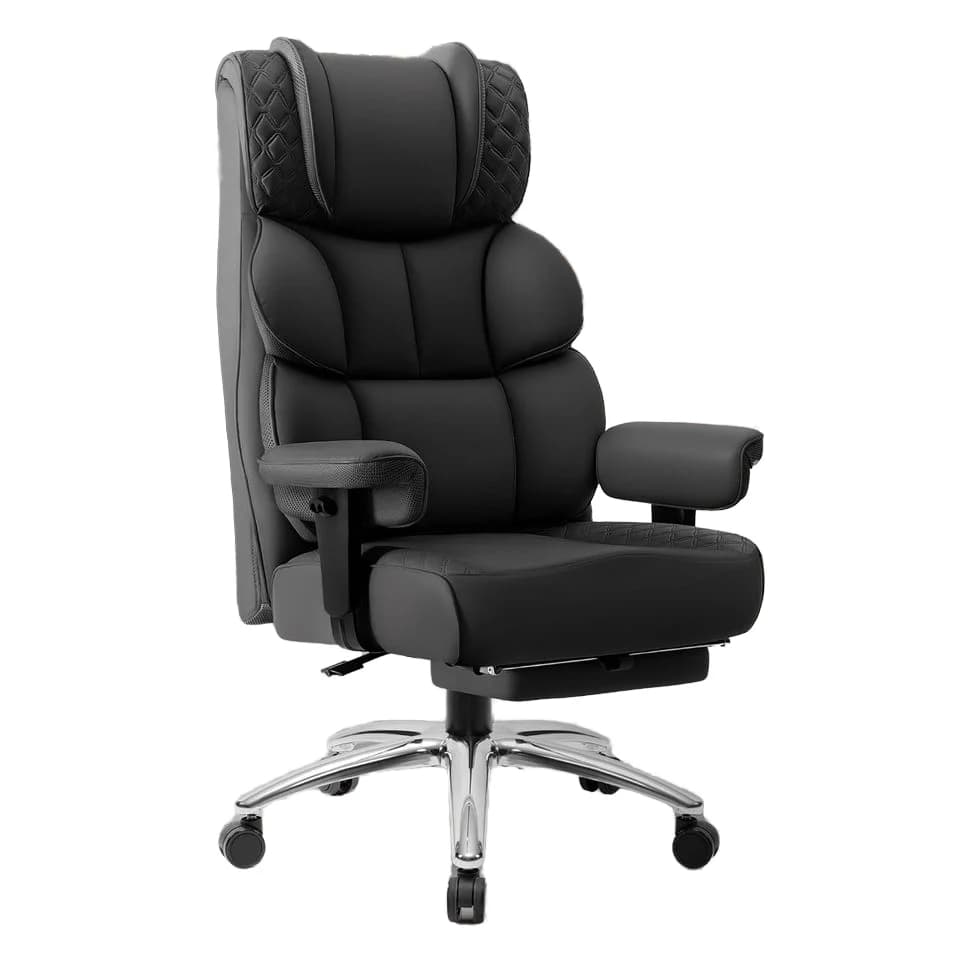 Sedia da Gaming Executive BestGlory in Pelle, Gambe Affusolate, Ergonomica, Schienale Alto Reclinabile, Altezza/Schienale Regolabili, Memory Foam