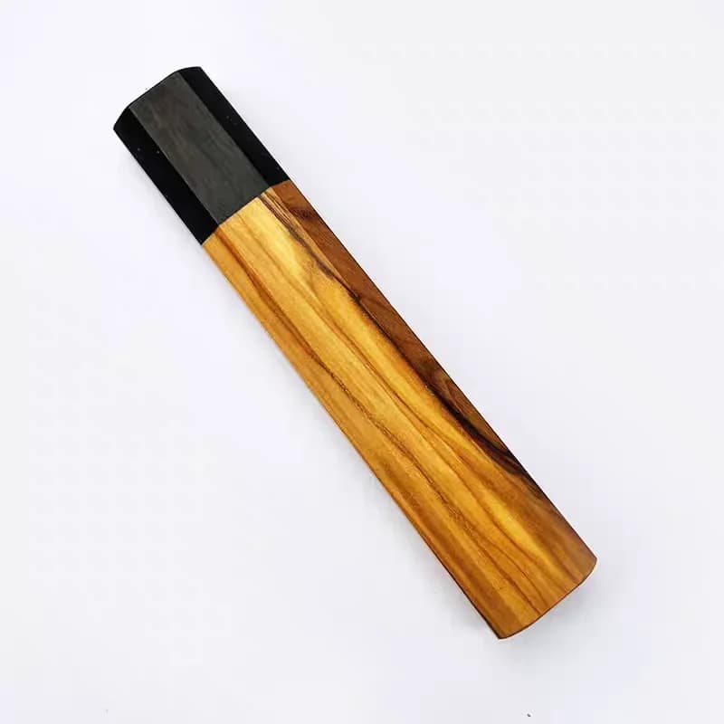 1 Piece Japanese Classic Octagonal for DIY Semi-finished Handmade Damascus Steel Wood Material Kitchen Knife Handle