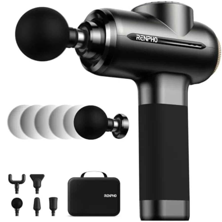 Pistola per Massaggio Profondo Active Evo con Amplitudine Regolabile 8-12mm, Massaggiatore a Percussione Professionale per Tessuti Profondi, Approvato FSA