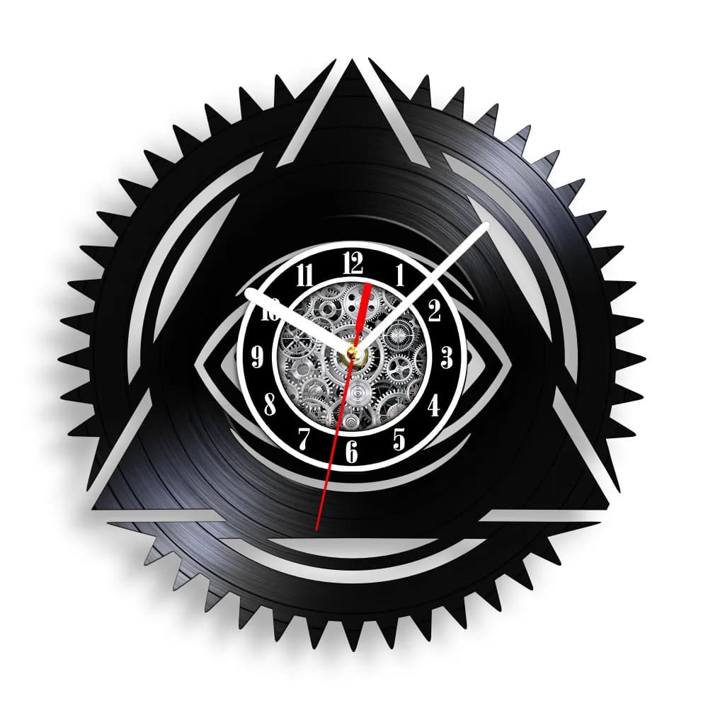 Illuminati All see Eye Masonic Symbol orologio da parete massonico Home Decor Eye Of provvident Retro Music Album Longplay orologio da parete