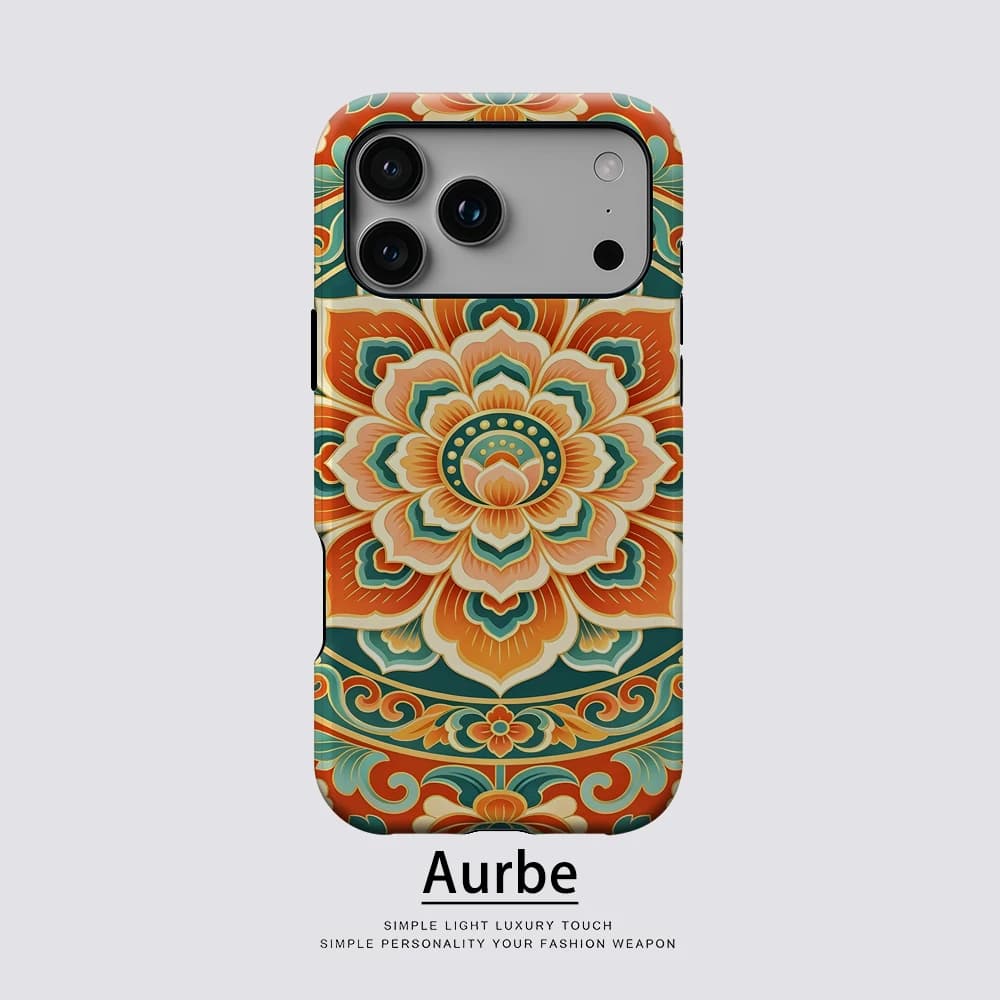 Mandala Flower For Magnetic Phone Case For IPhone 17 16 15 14 13 Pro Max Plus Single Double-Layer Tough Case
