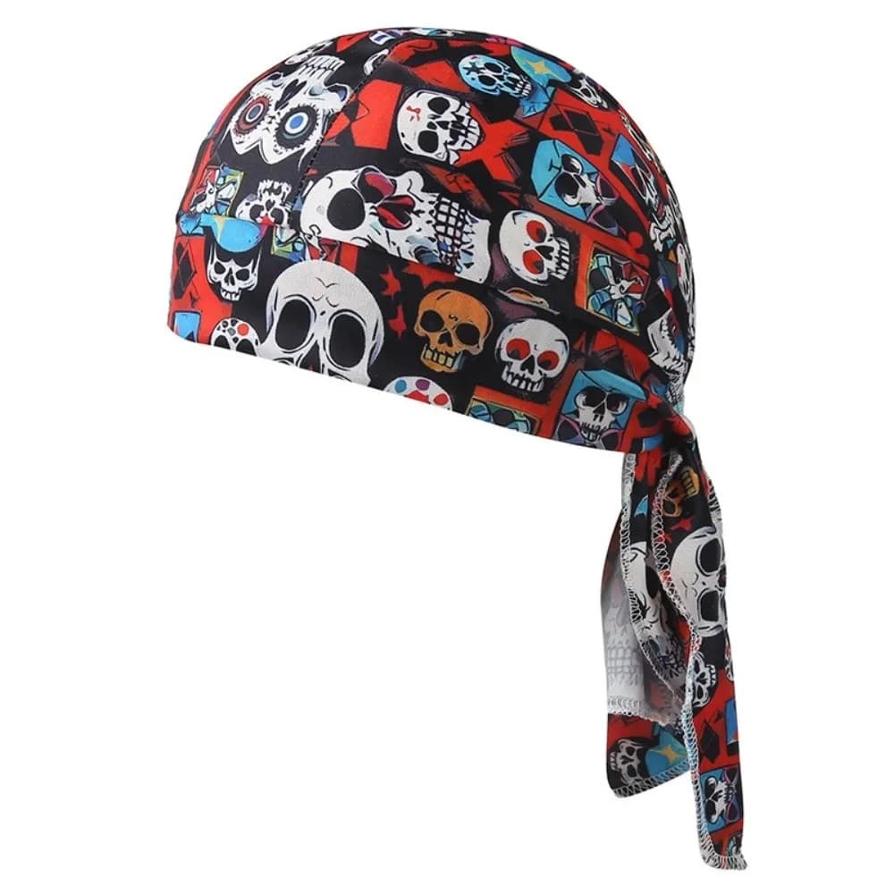Fashion Accessory Breathable Hijab Caps Adjustable Elastic Pirate Hat UV Protection Comfortable Cycling Head Wrap Sports