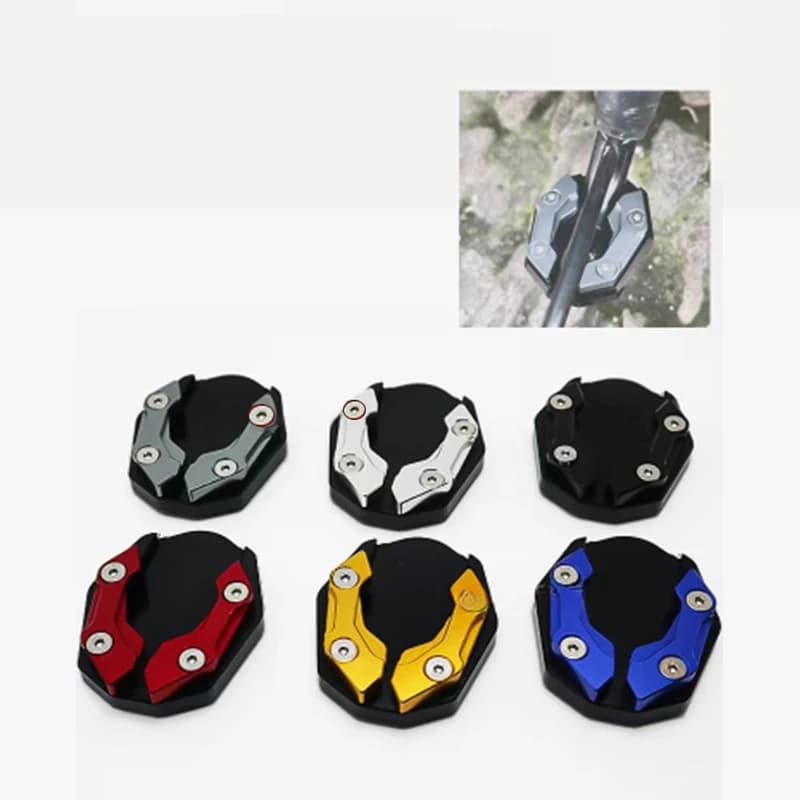 Copertura universale per cavalletto laterale per moto, estensione del piede della bicicletta, cavalletto, basi ingrandite antiscivolo per Yamaha Nmax Honda PCX