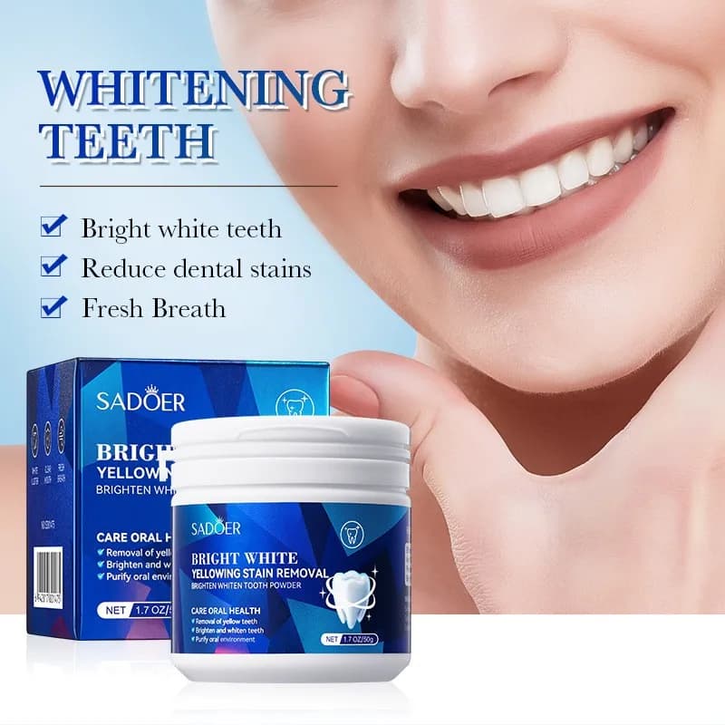 Tooth Restore Mineral Powder White tooth Remove stains Oral pulse Fresh breath Improves smell Dentifricio whitening violet