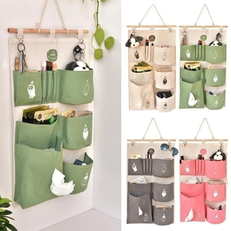 Home Hanging Storage Bag Organizer Container Car bagno porta armadio parete