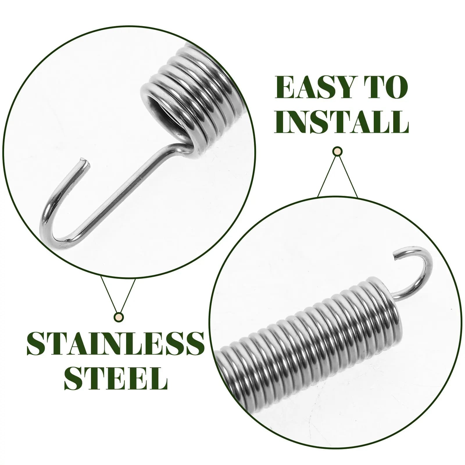 10 Pieces Replacement Spring for Garden Scissors, Robusta Stainless Steel Spring for Manual Scissors, Reliable Spare Parts for Potting Shears