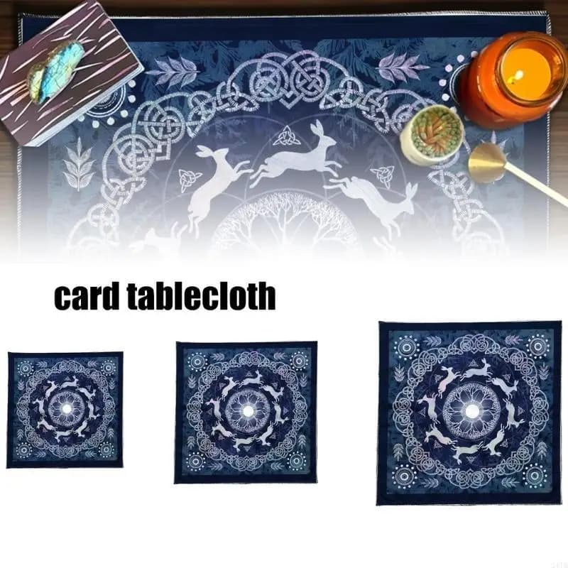 Simbolo Coniglio Modello Tarocchi Carta Tovaglia Altari Stoffa Altari Stoffa Divinazioni Tovaglia Tovaglia Arazzo Facile da