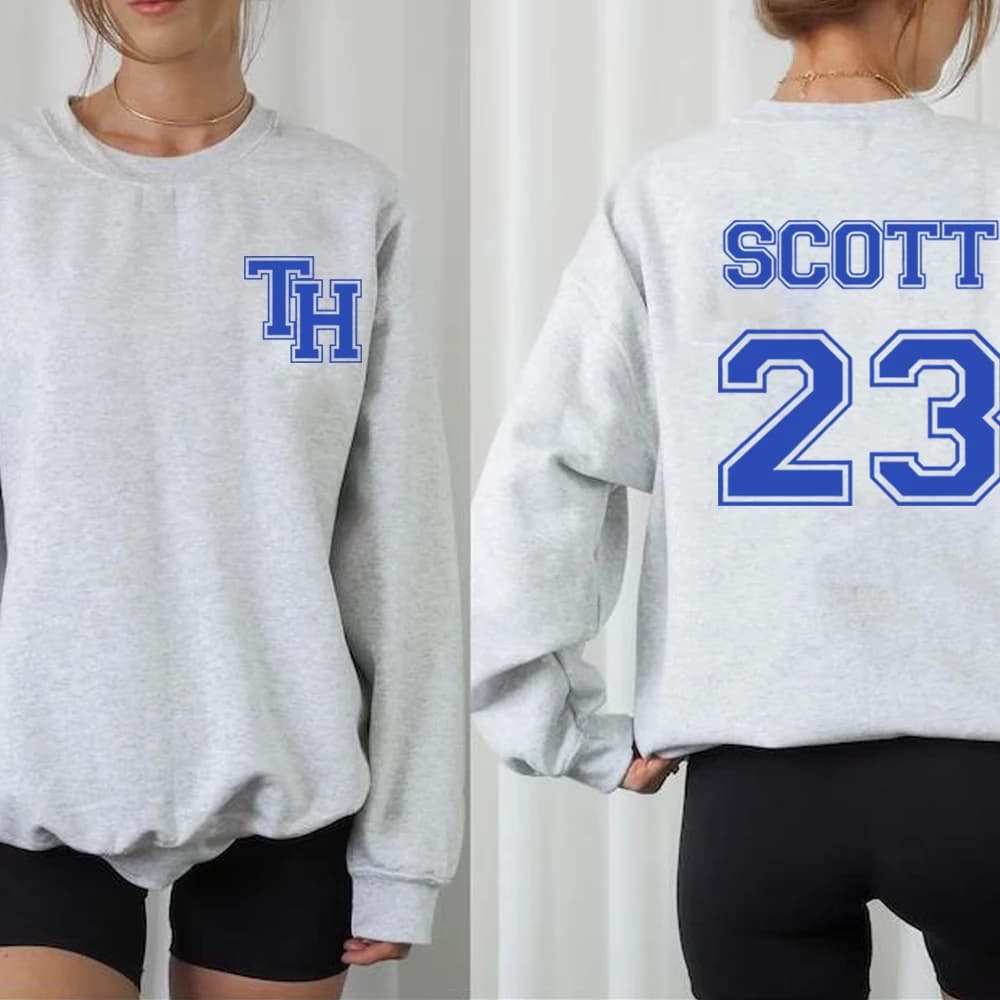 Tv Show One Tree Hill Felpa TREE HILL RAVENS Camicia 2 lati Stampa Nathan Scott 23 Felpa con cappuccio Carolina del Nord Tric Camicia OTH Merch