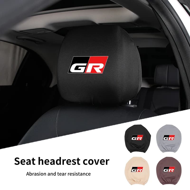 Car seat Poggiatesta Protective Cover Anti-Sporco Bearing For Toyota GR GAZOO RACING Prado Yaris Hilux Corolla Prius Auris