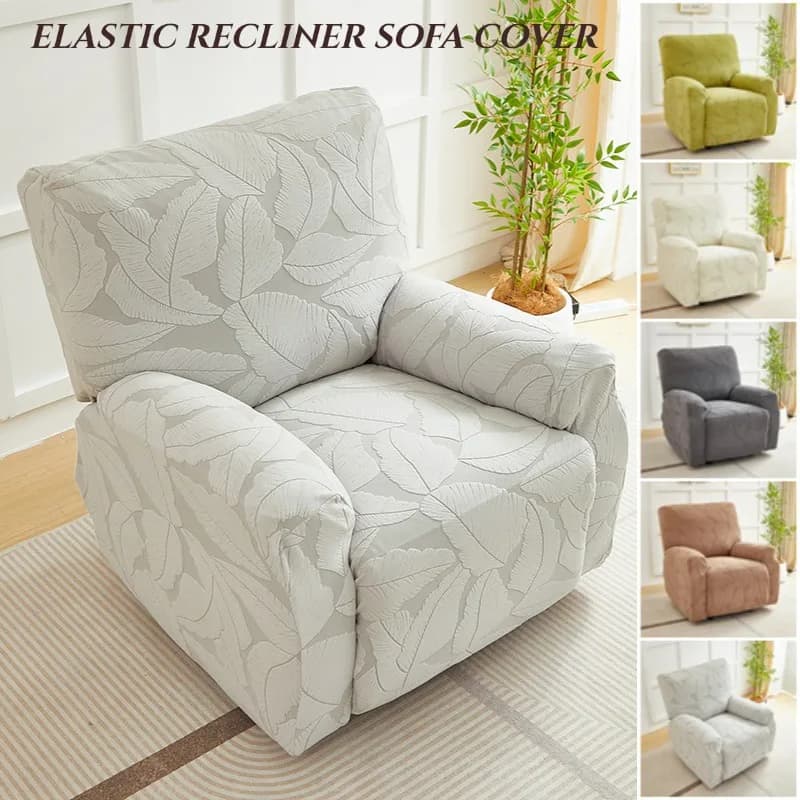Copridivano reclinabile all-inclusive a 1 posto per camera da letto Copridivano per poltrona lounge jacquard elasticizzato Decorazione per poltrona reclinabile relax