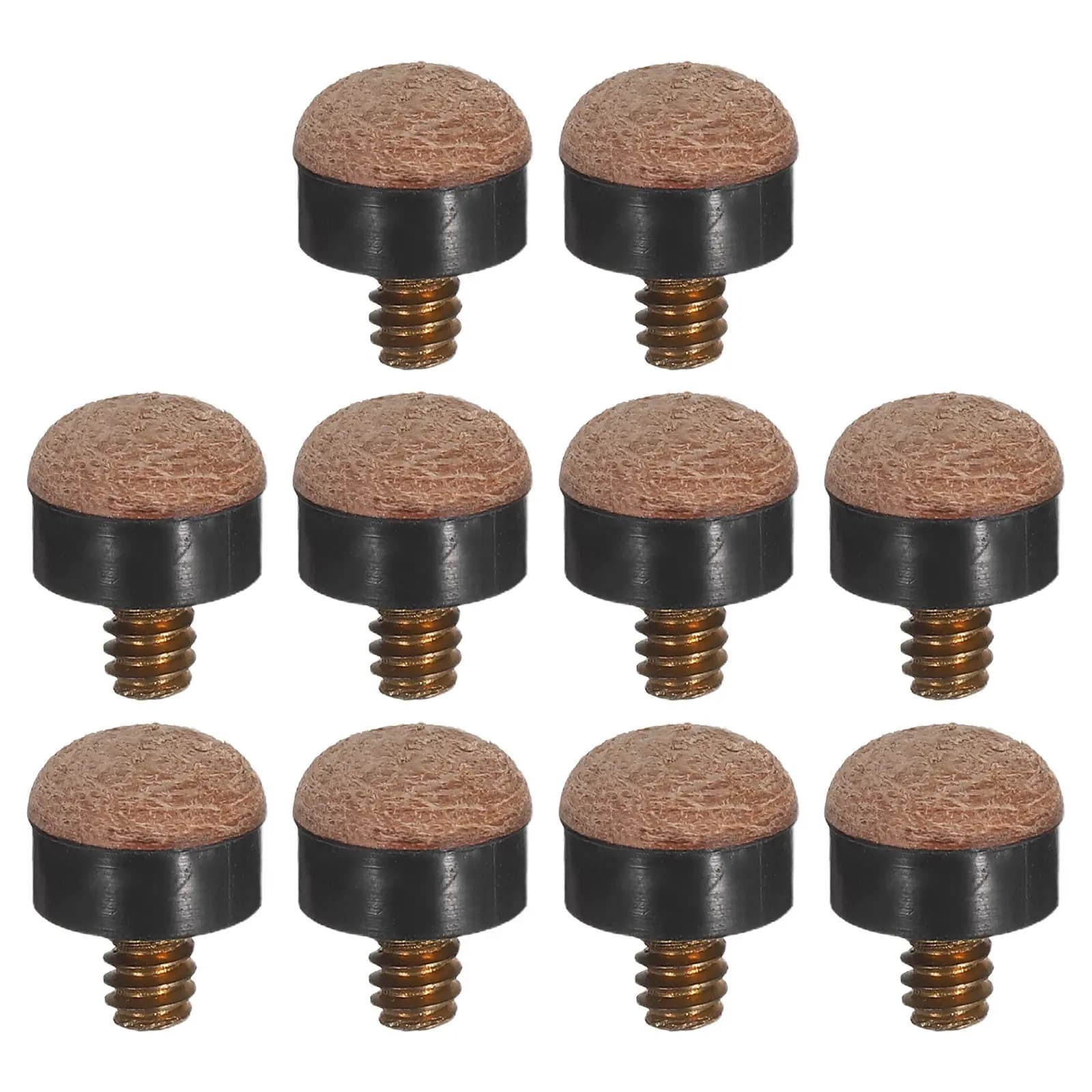 10 Pezzi Punte per Stecca da Biliardo Avvitabili, Ricambio con Filettatura da 11mm, Accessori per Riparazione Stecche da Biliardo e Snooker