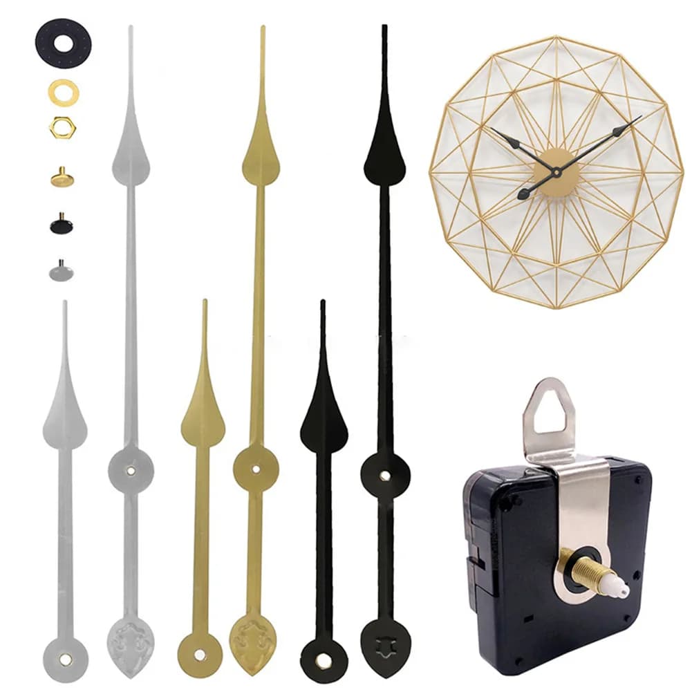 1 set silent quartz watch movement mechanism long torque high replacement diy wall clock watches repair parts accessories