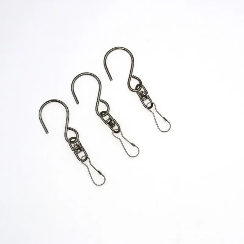 8 pezzi strumenti per feste ganci girevoli clip cucina camera da letto ganci rotanti a S per appendere girandole vento campanelli eolici twisters di cristallo