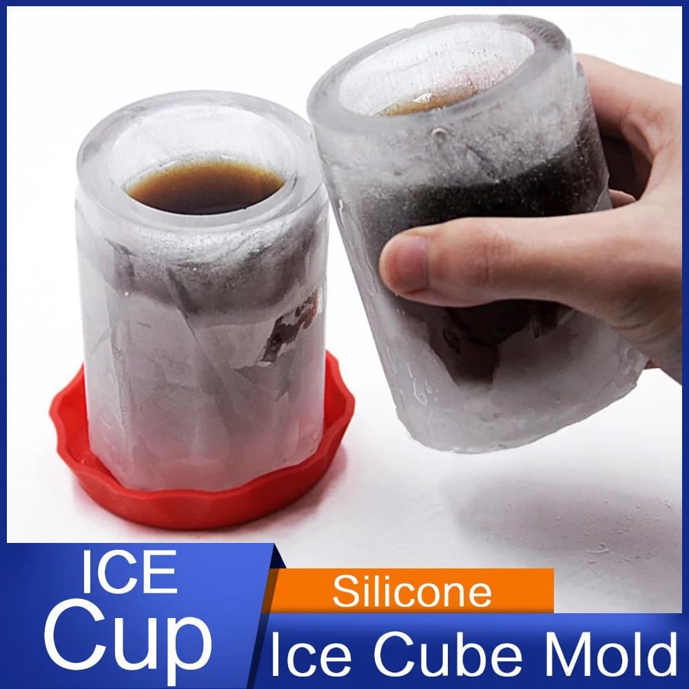 Fori per stampi per cubetti di ghiaccio a forma di tazza in silicone Fori per cubetti di ghiaccio Contenitore per bevande Stampo per congelamento per tazze Stonego Forniture da cucina
