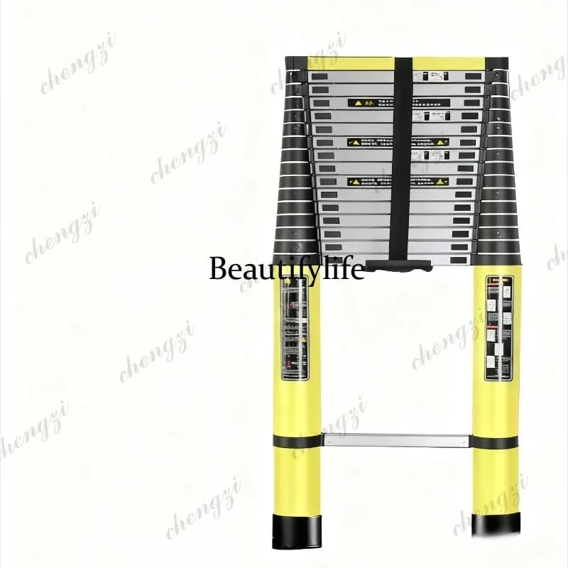 81 Aluminum Alloy Telescopic Ladder Electrician Grade Heavy Duty Design For Outdoor Engineering Applications