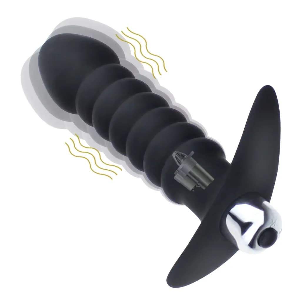 Perline anali in silicone Butt Plug vibratore Plug anale giocattolo Strapon Dildo massaggiatore della prostata maschile giocattoli del sesso anale per gay/coppia uomini