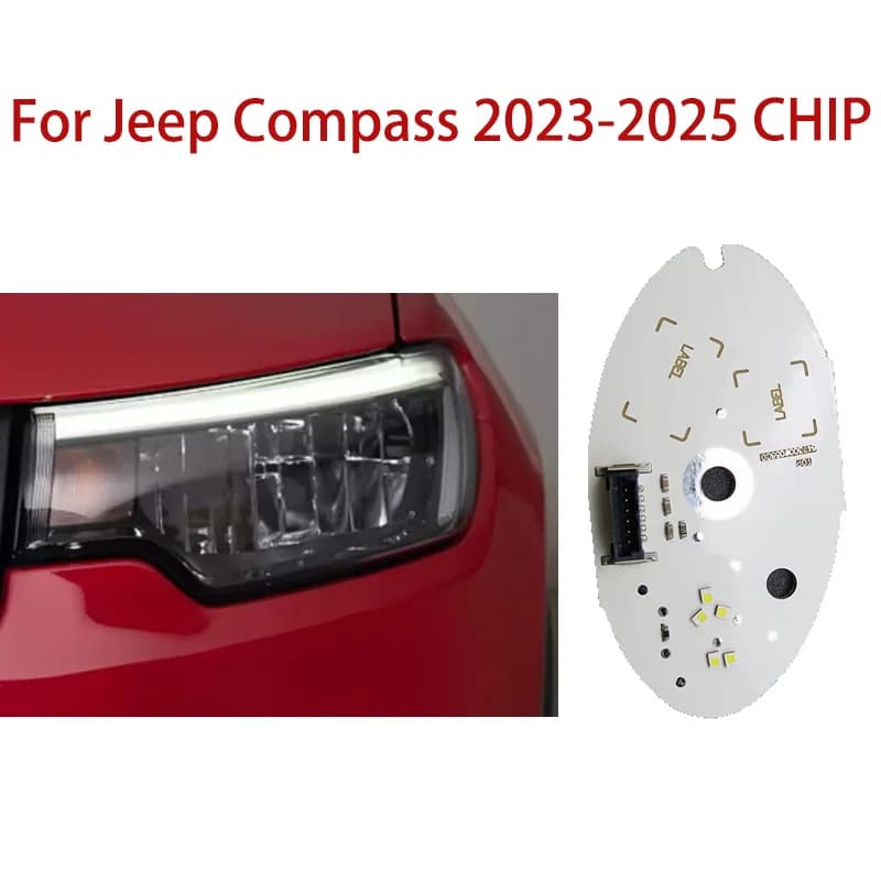 Per Jeep Compass 2023-2025 Fari Auto DRL Chip Zavorra chip Luce Bianca Angel Eyes Circuito Sorgente Luminosa Chip