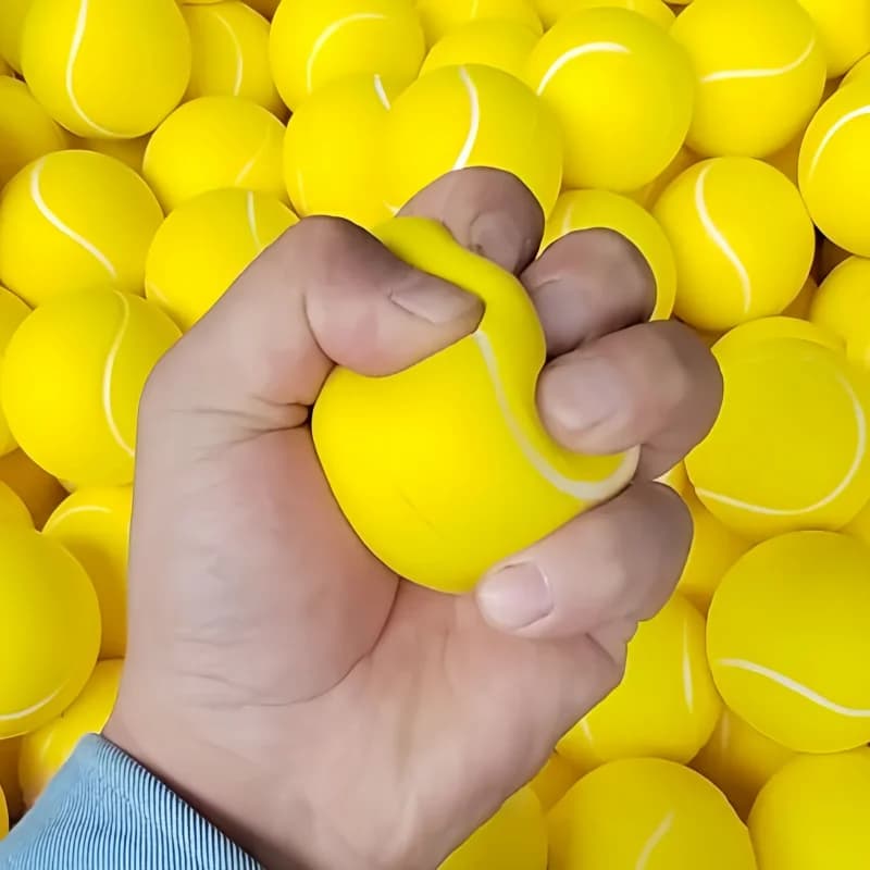 12 palline in schiuma morbida da 6,3 cm, palline da tennis in spugna, palline da baseball per bambini, giocattolo elastico per la ventilazione e la decompressione.