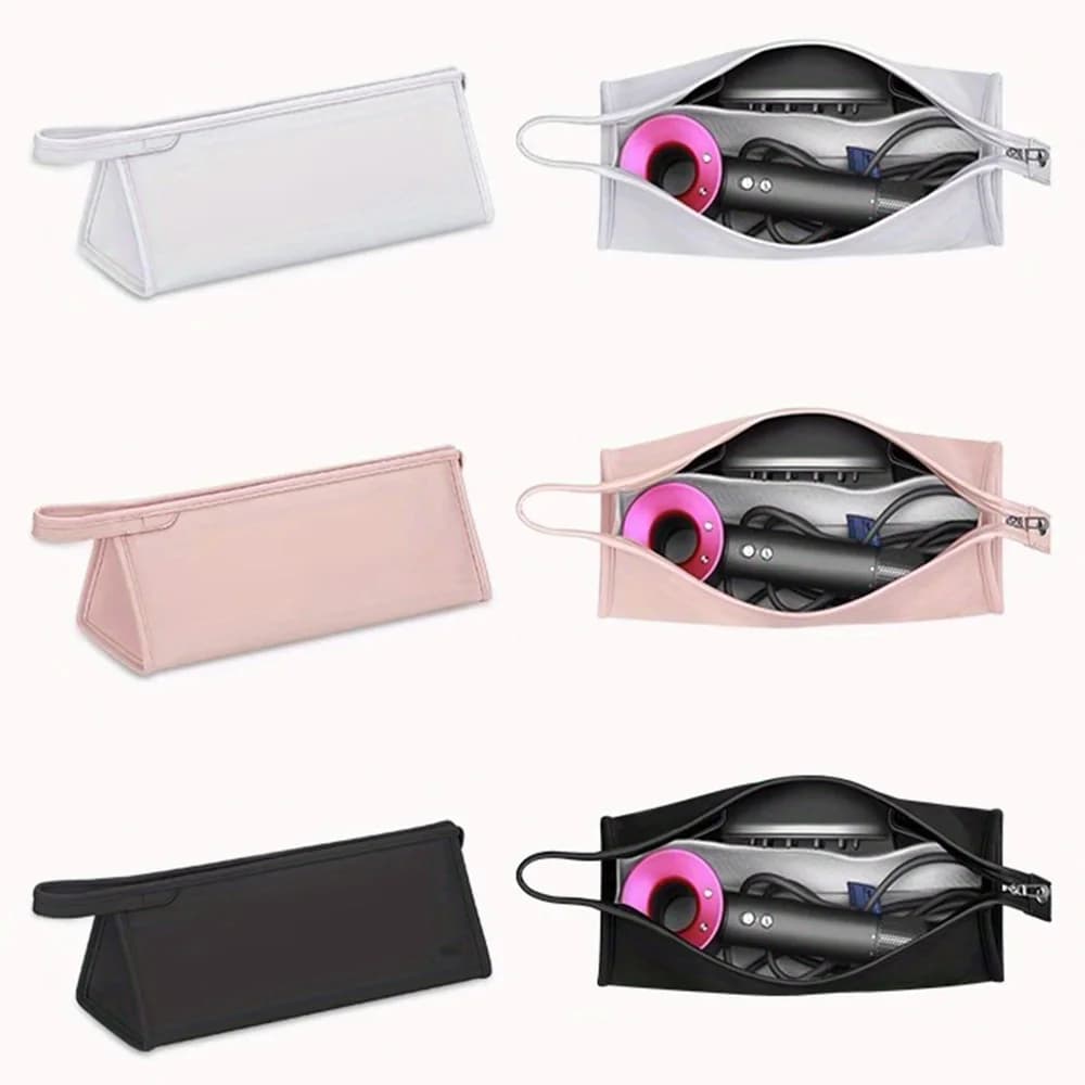 Portable Hair Dryer Storage Bag, Hair Dryer Travel Storage Bag, PU Leather Storage Bag Portable Travel Case Storage for Dyson