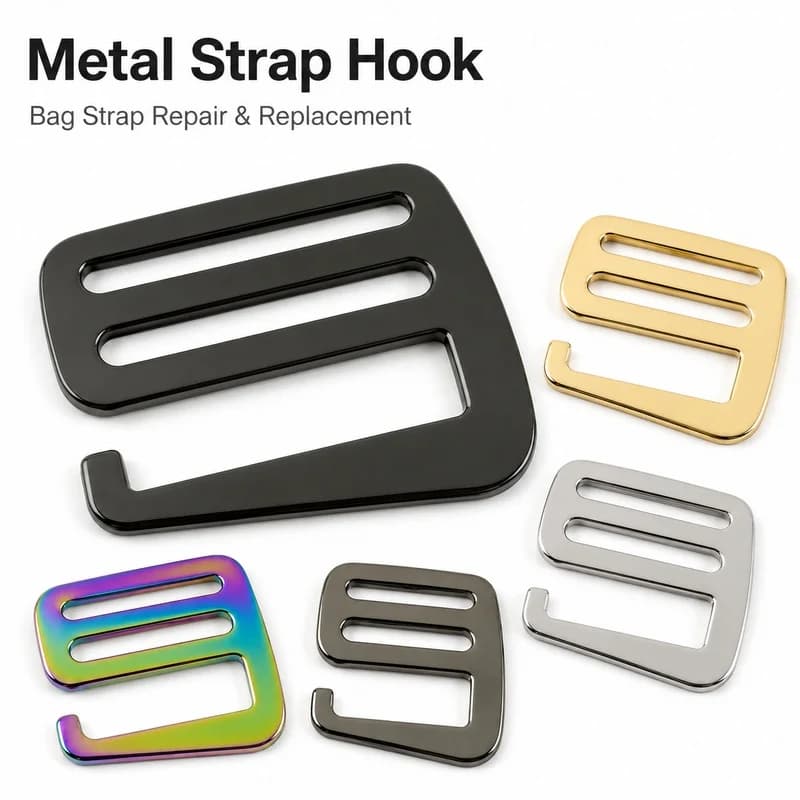 4/10/20Pcs 19-38mm Metal G Hook Buckle Handbag Shoulder Strap Tri-Glide Slider Webbing Adjuster Clasp Replacement Hardware DIY