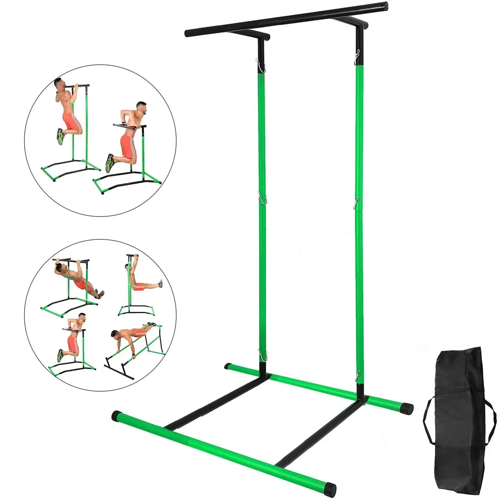 Traction bar Detached dip station Portable power tower Multi-station for fitness equipment at home gym with housing