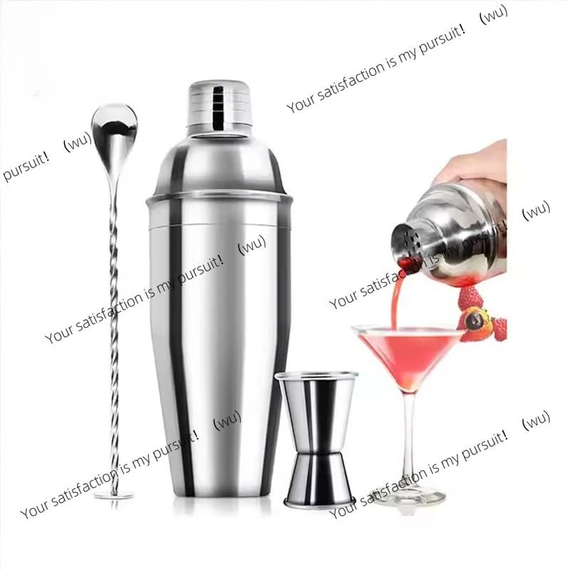 Stainless steel shaker, European cocktail shaker, three-stage wine set, bar tool shaker