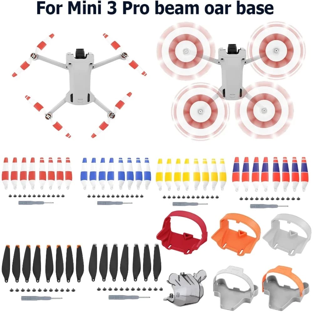 For Mini 3 pro props compatible with DJI Mini 3 pro Drone replacement low noise blades and quick release tips accessories