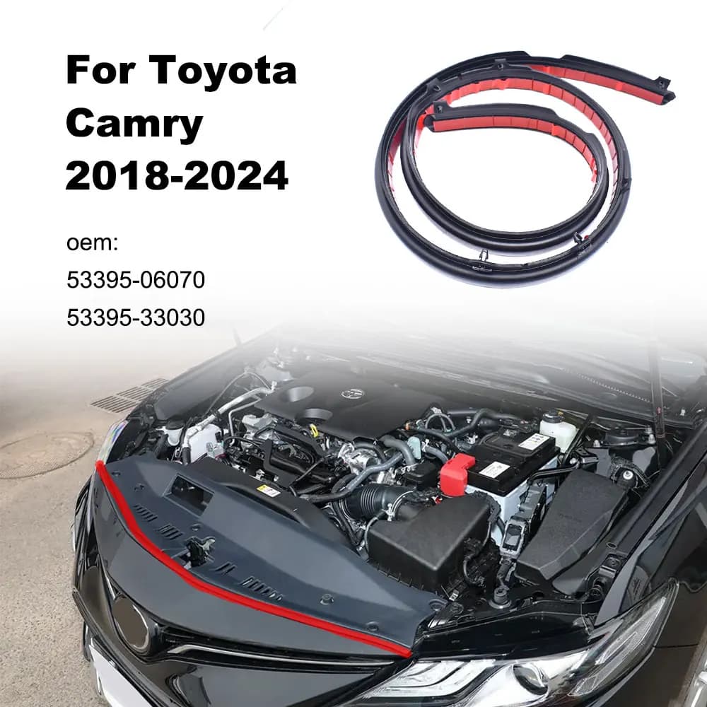 Guarnizione della striscia meteorologica del cofano anteriore per Toyota Camry 2018-2021 Numero parte OEM 53395-06070 Accessori auto di ricambio