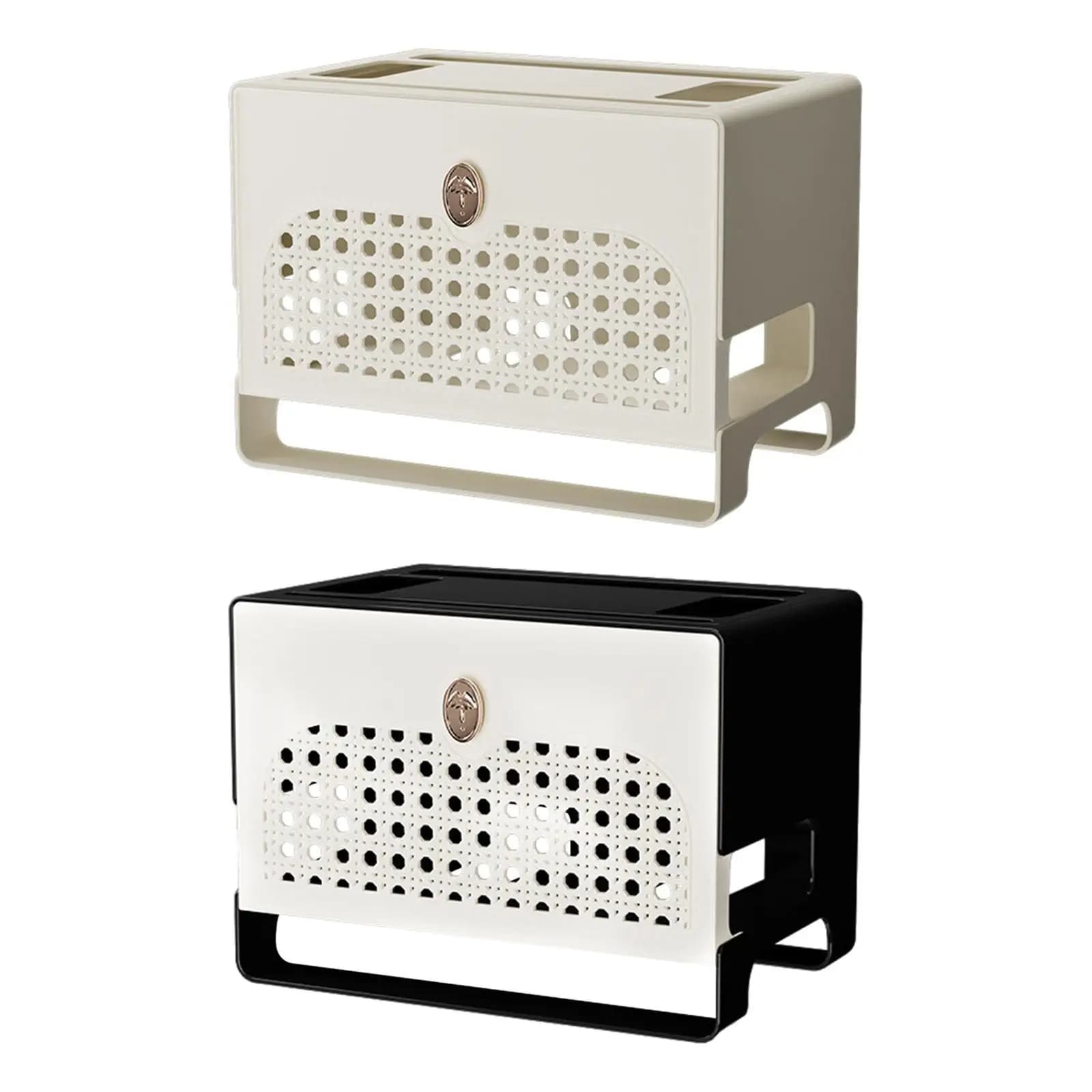 Scatola per la gestione dei cavi Scatola per ciabatta Hider Design a pannello cavo Router staccabile