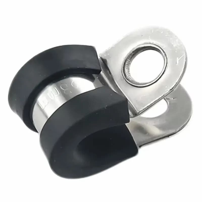 13 pcs M28 Rubber Lined Cushion Clamps for Cable Wire Management, Rubber Cushion Liner, Vibration Dampening