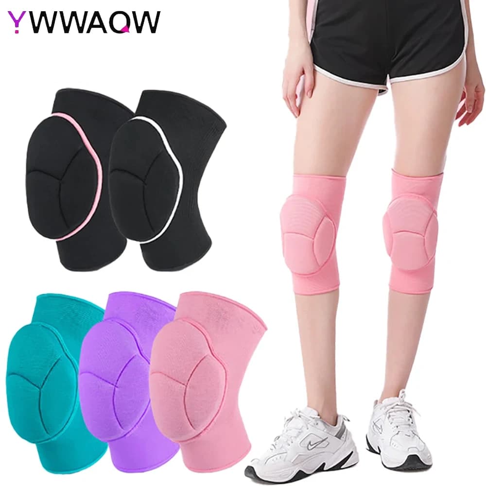 1 pz ginocchiere spugna spessa antiscivolo per evitare collisioni manica al ginocchio calcio jogging wrestling basket pallavolo donna uomo